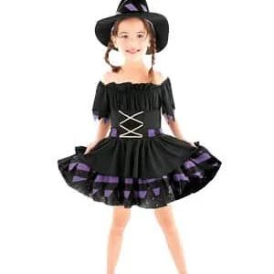 Fantasia de Bruxa Halloween Infantil