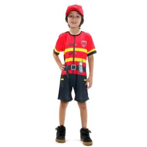 Fantasia Bombeiro Infantil Masculino