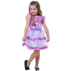 Vestido 1 ano princesa sofia