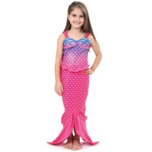 Fantasia Sereia Rosa Infantil