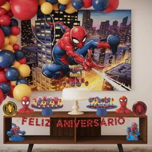 Fantasia Homem Aranha Infantil Peter Parker Marvel Top Luxo