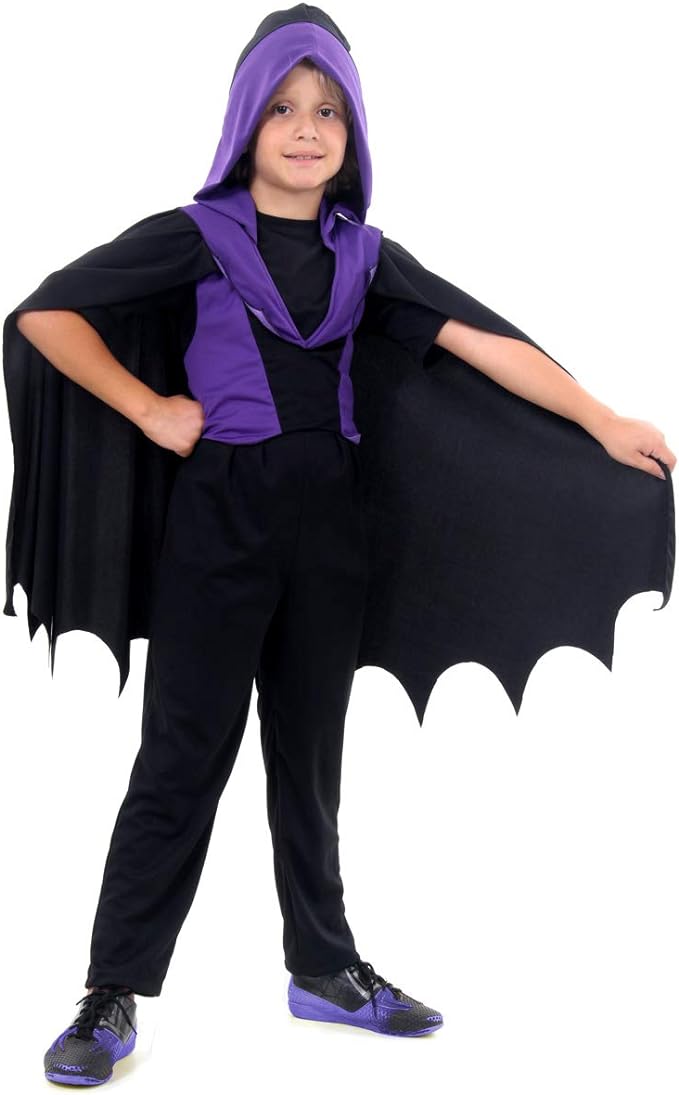 Fantasia Infantil Drácula Vampiro Halloween Cosplay - Cia Bebê