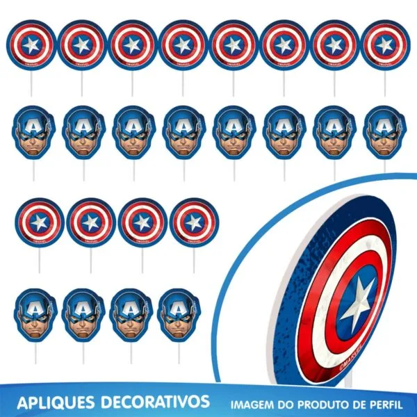 Festa Capitão América - Kit Completo - Image 5