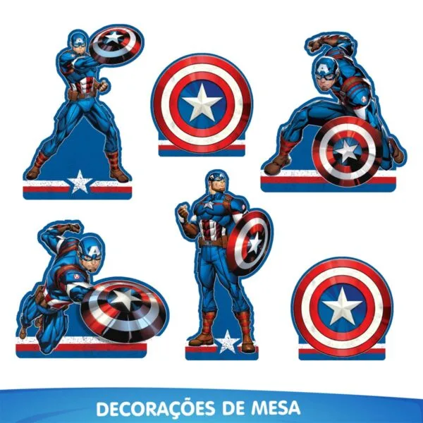 Festa Capitão América - Kit Completo - Image 4